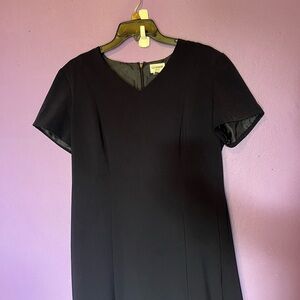 Liz Baker Navy Blue Midi Dress